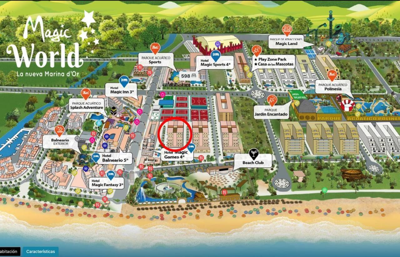 Apartamento Primera Linea - Magic World Marina D'Or Oropesa del Mar Eksteriør bilde
